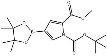 1-BOC-2-(甲氧羰基)吡咯-4-硼酸, 频哪醇 酯