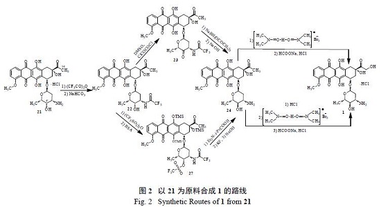 盐酸表柔比星的合成