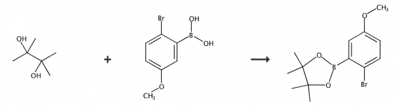 2-溴-5-甲氧基苯硼酸頻那醇酯的制備