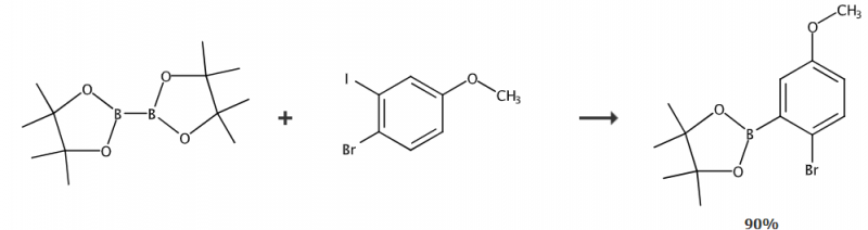 2-溴-5-甲氧基苯硼酸頻那醇酯的制備