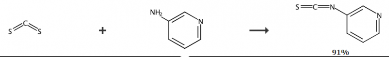 3-吡啶基異硫氰酸酯的制備