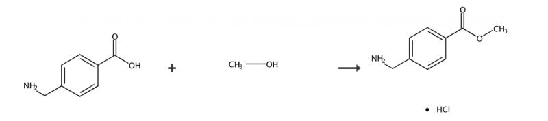 4-氨甲基苯甲酸甲酯鹽酸鹽的制備方法
